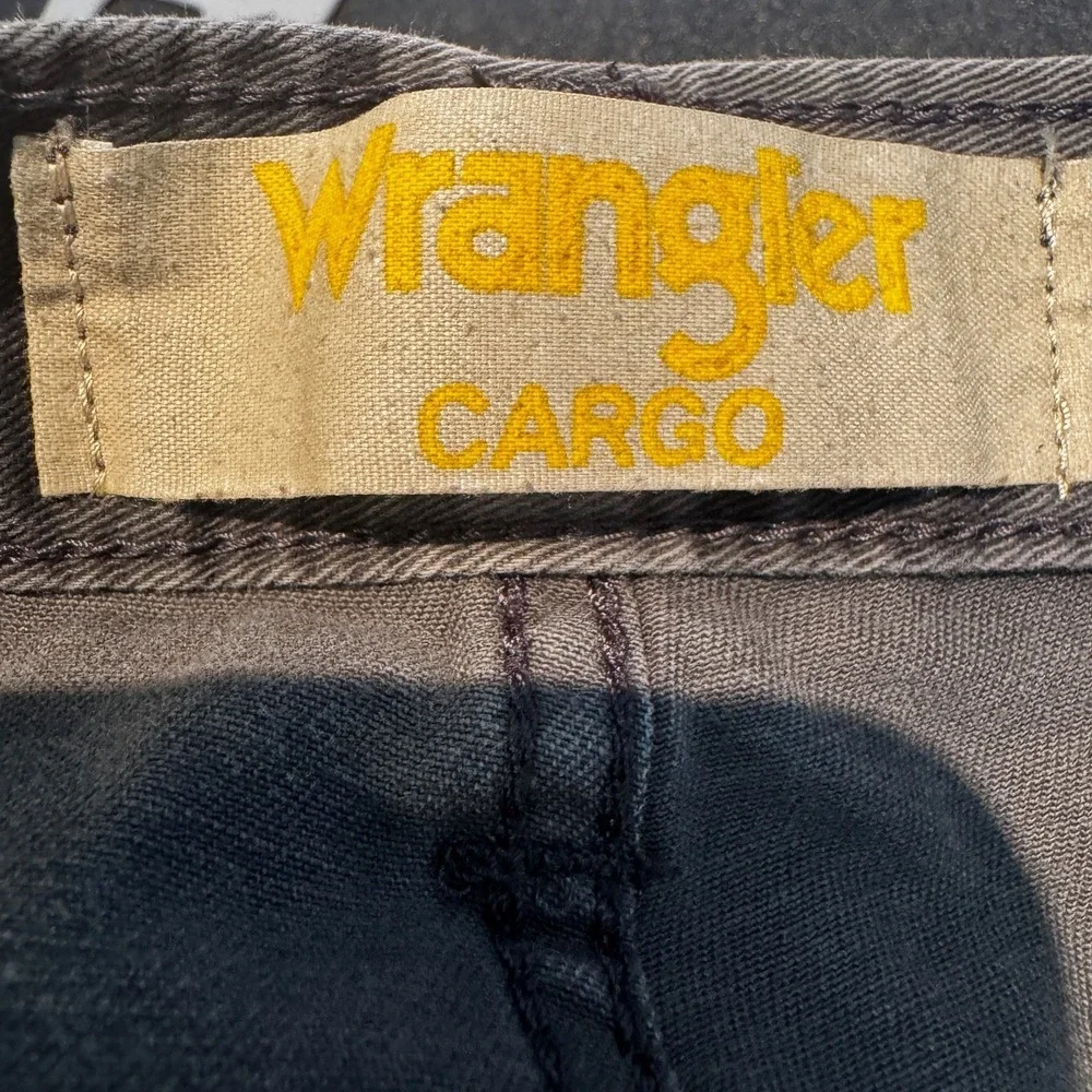 Wrangler Belted Cargo Camo Pants Men's 34X30 Gray Utility Tactical Outdoors Hike